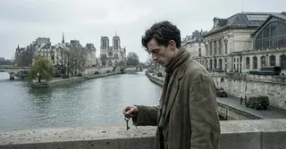 Ernest en 1945, la clé de la loge à la main