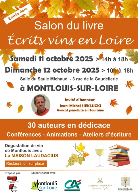 Salon du livre « Écrits vins en Loire » — Montlouis-sur-Loire